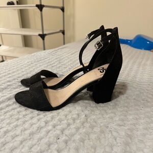 black SO heels